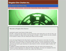 Tablet Screenshot of kingstondivecharters.com